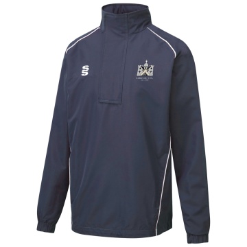 LIMERICK CC Dual Curve 1/4 Zip Rain Jacket : Navy