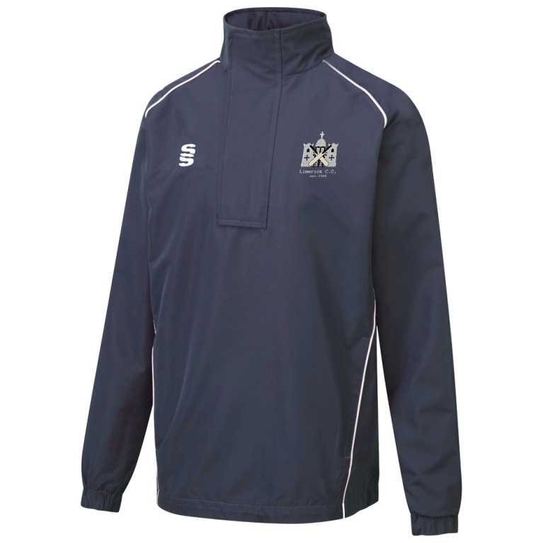LIMERICK CC Dual Curve 1/4 Zip Rain Jacket : Navy