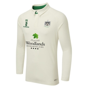 Limerick CC - Ergo Long Sleeve Green Trim Shirt