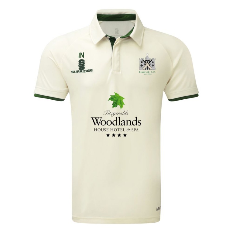Limerick CC - Ergo Short Sleeve Green Trim Shirt
